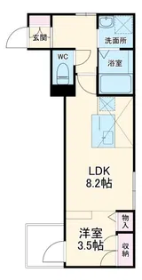 ルミエール藍【2階】の間取り