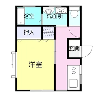 ユーアイメゾン【1階】の間取り