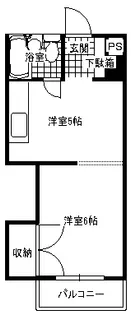 パインスタービル【6階】の間取り
