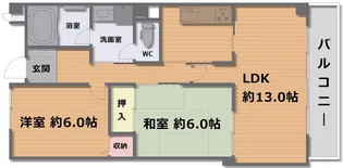 ガーデンプレイス寺岡【2階】の間取り