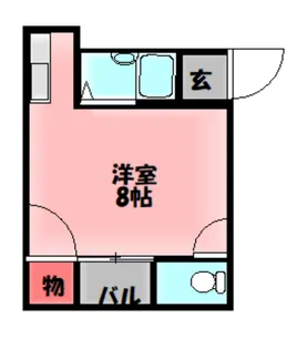 ニューハイツ桜【1階】の間取り