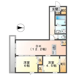 ヴェラーモ【3階】の間取り
