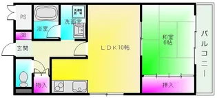 メゾンド・ショコラ八尾木【1階】の間取り