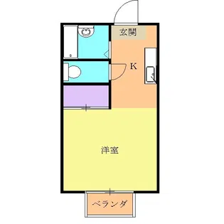 コーポ千日原【2階】の間取り