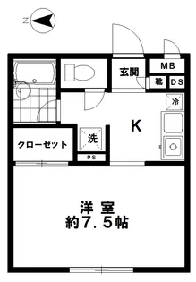 コートフォンテーヌ【2階】の間取り