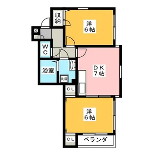 CREST-AN【1階】の間取り
