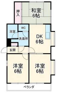 フォート・イエローストーン【3階】の間取り