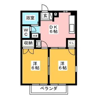 ニューシティ新井 B【2階】の間取り