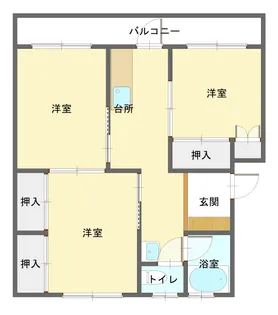 谷口アパート【3階】の間取り