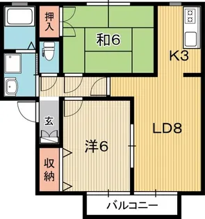 高知県高知市薊野東町【アパート】の間取り