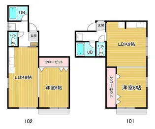 ベルエール1414【1階】の間取り