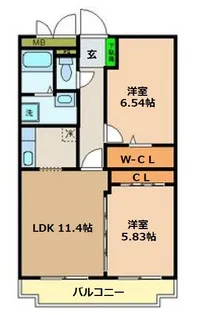 グランシャリオ【1階】の間取り