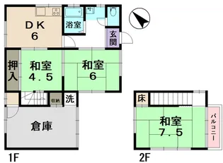 岐阜県可児市大森【一戸建】の間取り