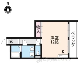 にのゆハイツ【2階】の間取り