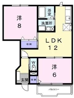 ピュアーズ96 A棟【1階】の間取り