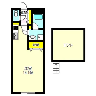 プラムハイツC【2階】の間取り