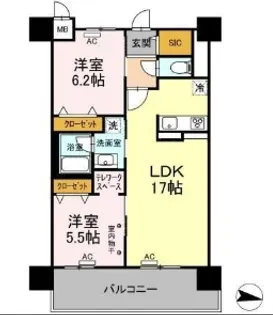 Park Avenue East【12階】の間取り