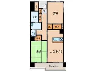 ベラヴィスタ福田【5階】の間取り
