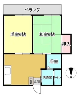 メゾンイワサキ【2階】の間取り