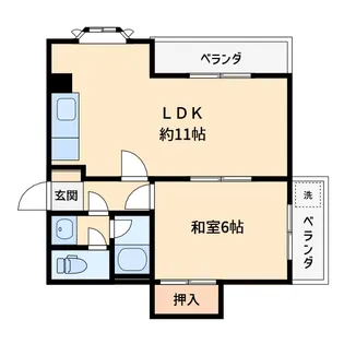 メゾン瀬川【3階】の間取り
