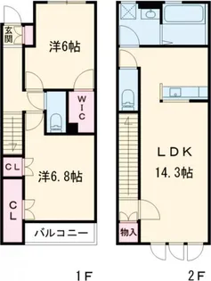 Villetta稲田堤Aの間取り
