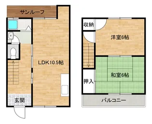 大阪府八尾市太田5【一戸建】の間取り