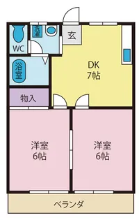 ファミーユKプラス2【3階】の間取り