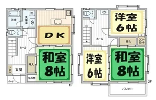 埼玉県春日部市藤塚【一戸建】の間取り