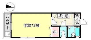 1Kの間取り画像