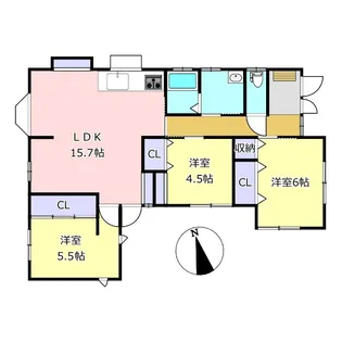 熊本県熊本市南区城南町今吉野【一戸建】の間取り