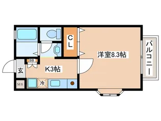 パ-シモン【2階】の間取り