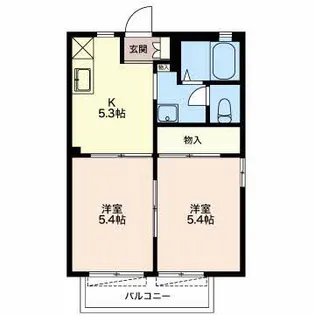 サンハイム諏訪【2階】の間取り
