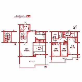ライオンズテラス港北ニュータウン弐番館の間取り