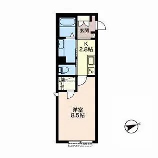 オーレット クラシカ【1階】の間取り