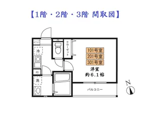 メルディア西川口【3階】の間取り