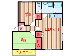 グリーンヒル習志野【2階】の間取り
