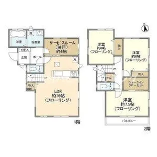 千葉県松戸市上矢切【一戸建】の間取り