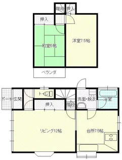 広島県東広島市西条町吉行【一戸建】の間取り
