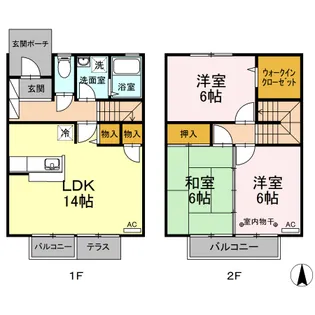 福島県郡山市富田東4【一戸建】の間取り