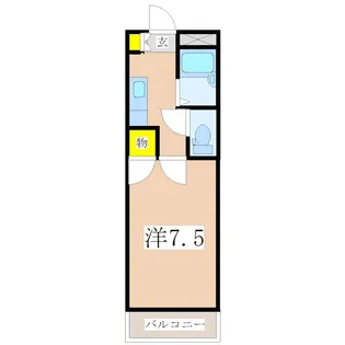 メゾン宇宿【3階】の間取り