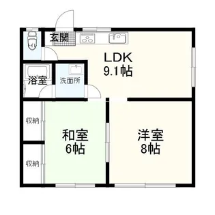 ロイヤルハイツ【1階】の間取り