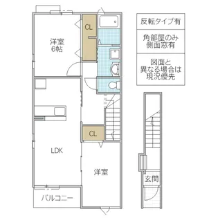 プランドール【2階】の間取り