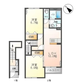 メルヴェイユ【2階】の間取り