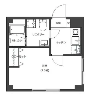 HOLLYS YOKOHAMA【5階】の間取り
