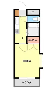 ロード上大川前【3階】の間取り
