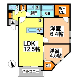 メゾン中町【2階】の間取り