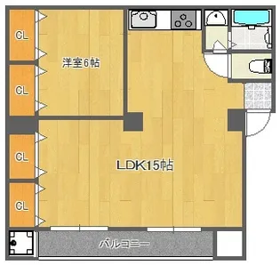 千里マンション【1階】の間取り