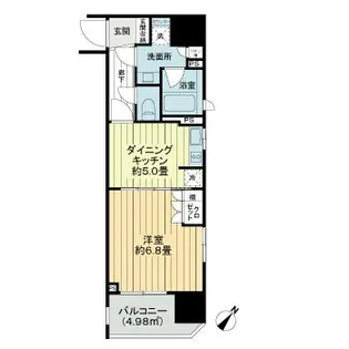 東京都港区赤坂5【マンション】の間取り