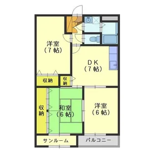 ジャクソンハイム【1階】の間取り