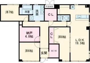 ヴァンベール瑞江【1階】の間取り
